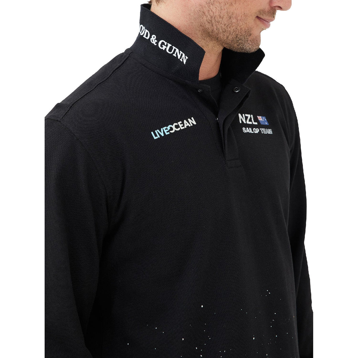 Team NZL Men's Rodd & Gunn Howell Bay LS Polo