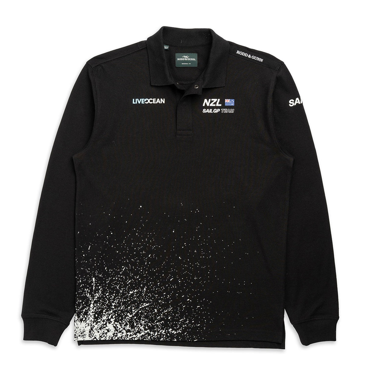 Team NZL Men's Rodd & Gunn Howell Bay LS Polo