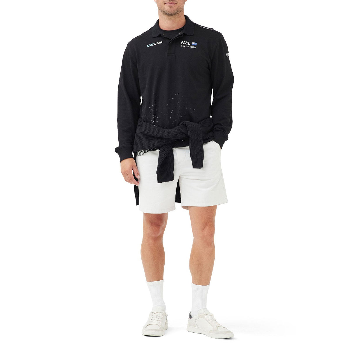 Team NZL Men's Rodd & Gunn Howell Bay LS Polo