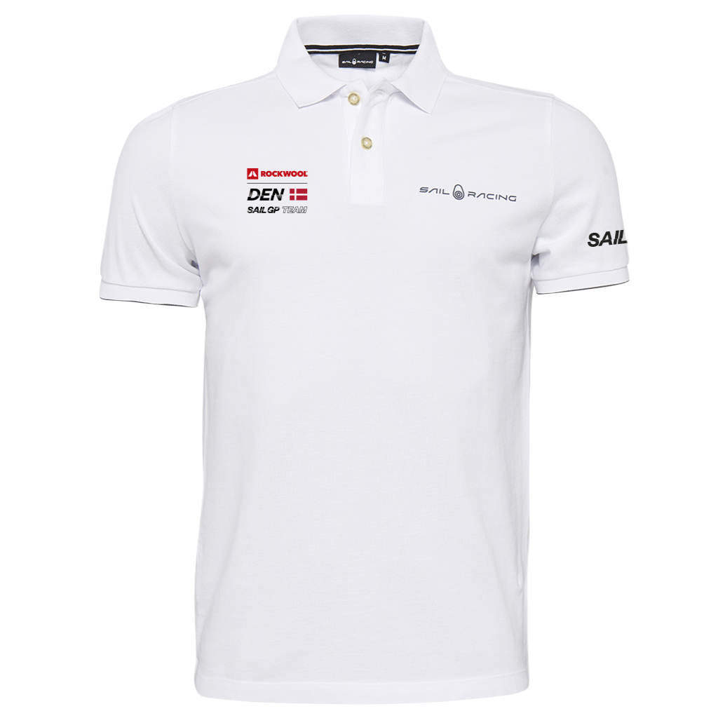 Team DEN Men's Bowman White Polo