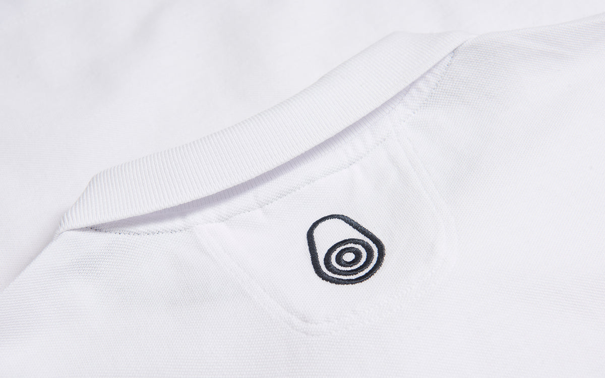 Team DEN Men's Bowman White Polo