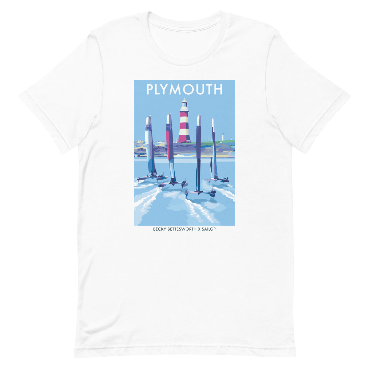 SailGP Unisex S2 Plymouth White T-Shirt