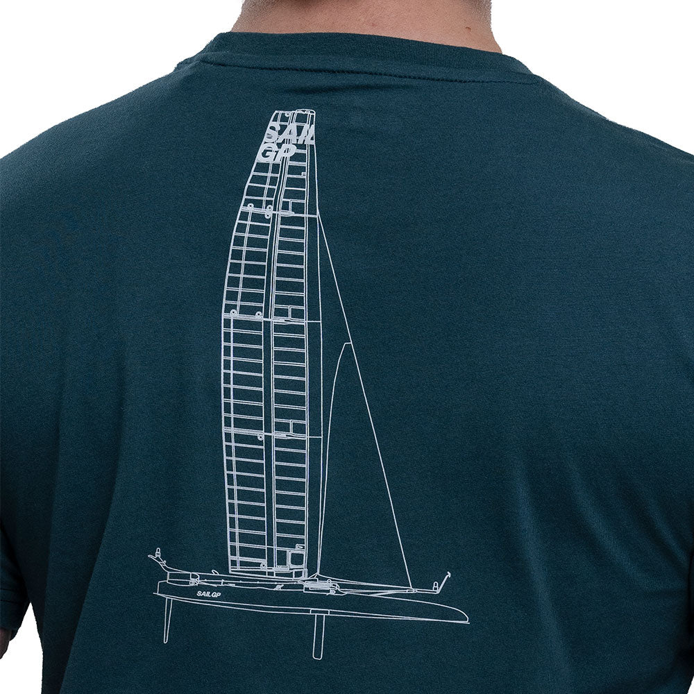 SailGP Men&#39;s Icon Tee, Teal