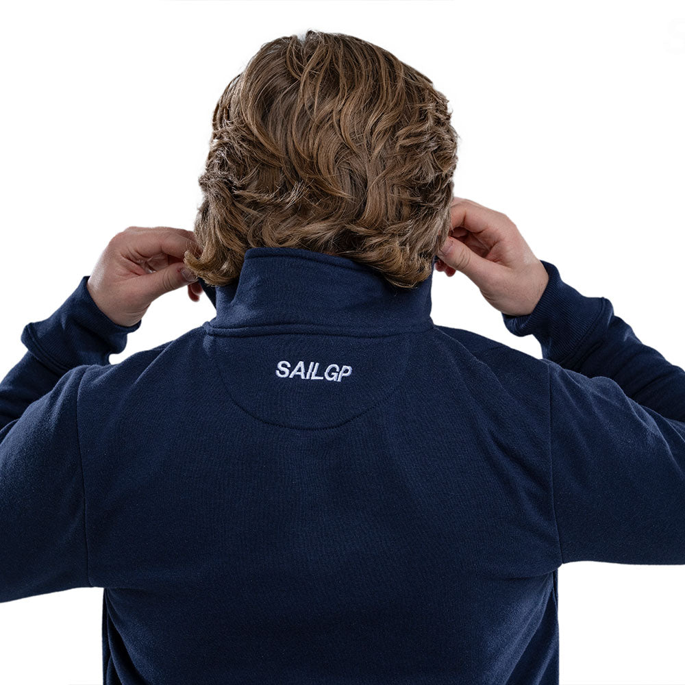 SailGP Men&#39;s Icon Quarter Zip, Navy