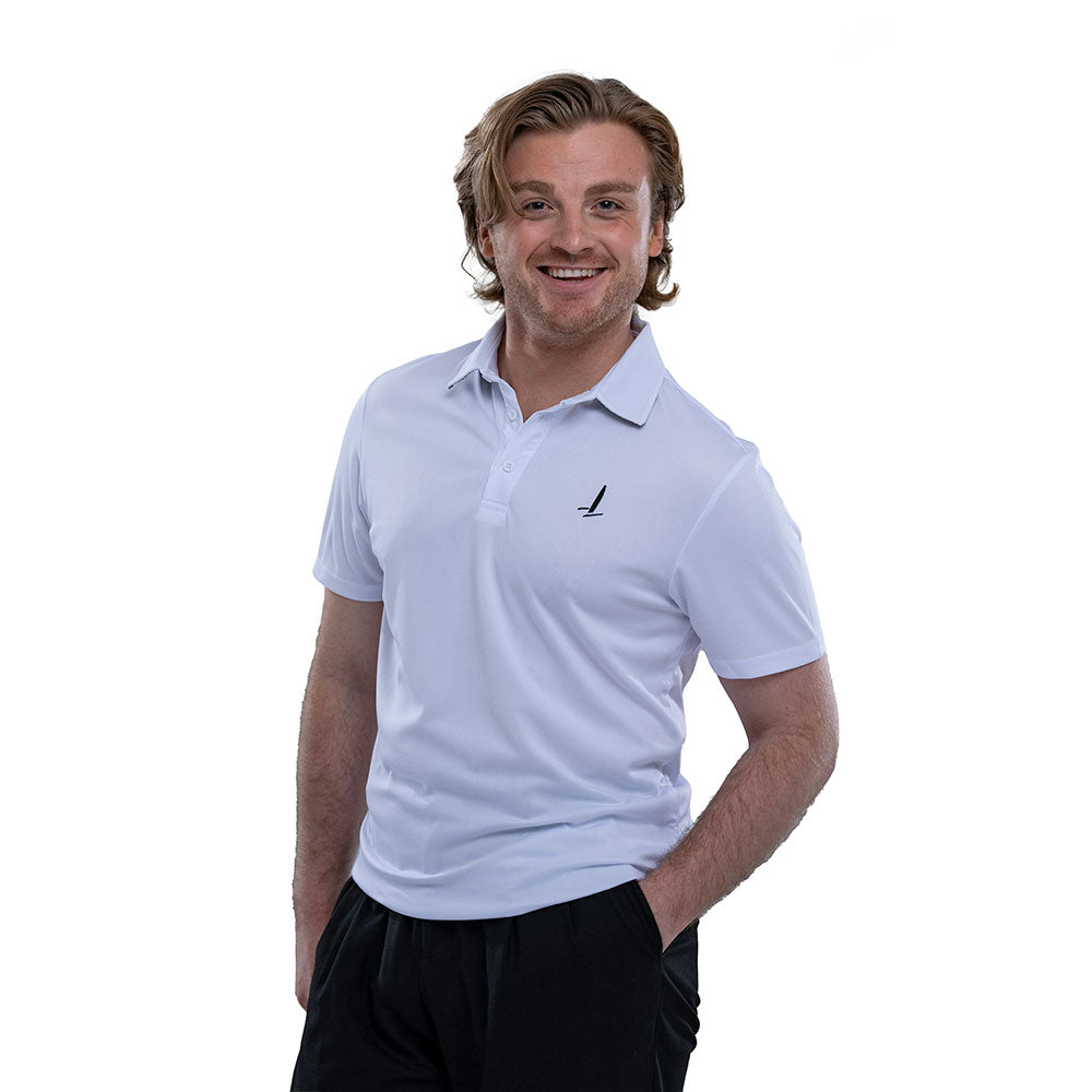 SailGP Men&#39;s Icon Polo, White