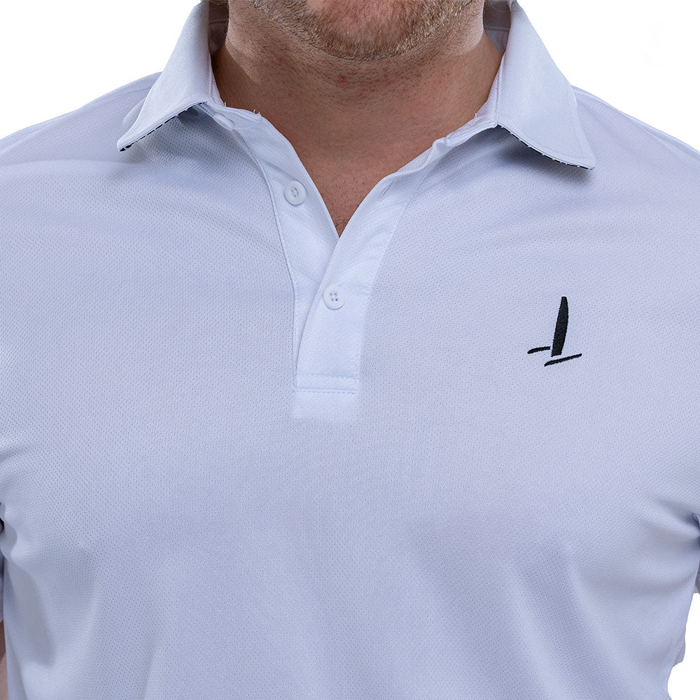 SailGP Men&#39;s Icon Polo, White