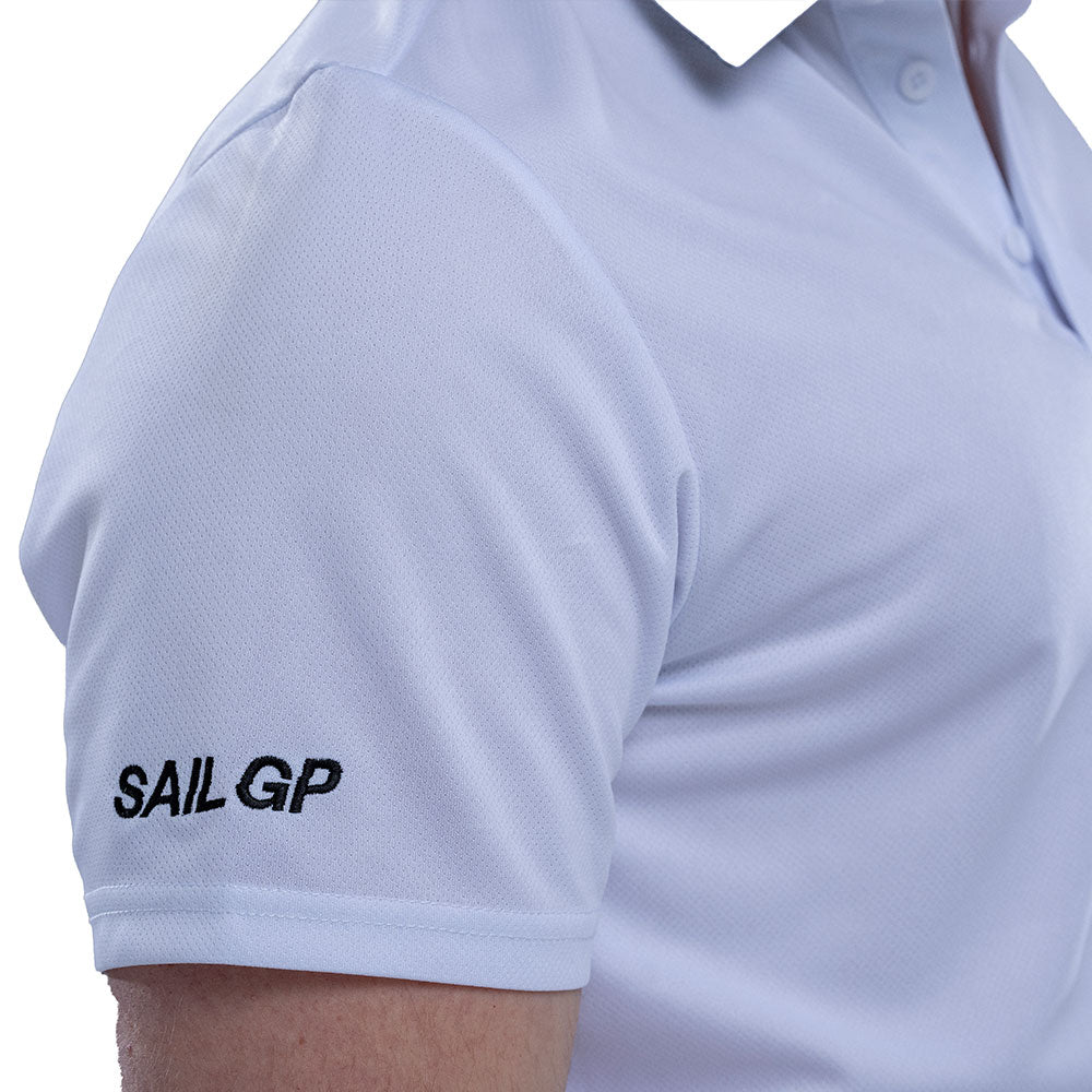 SailGP Men&#39;s Icon Polo, White