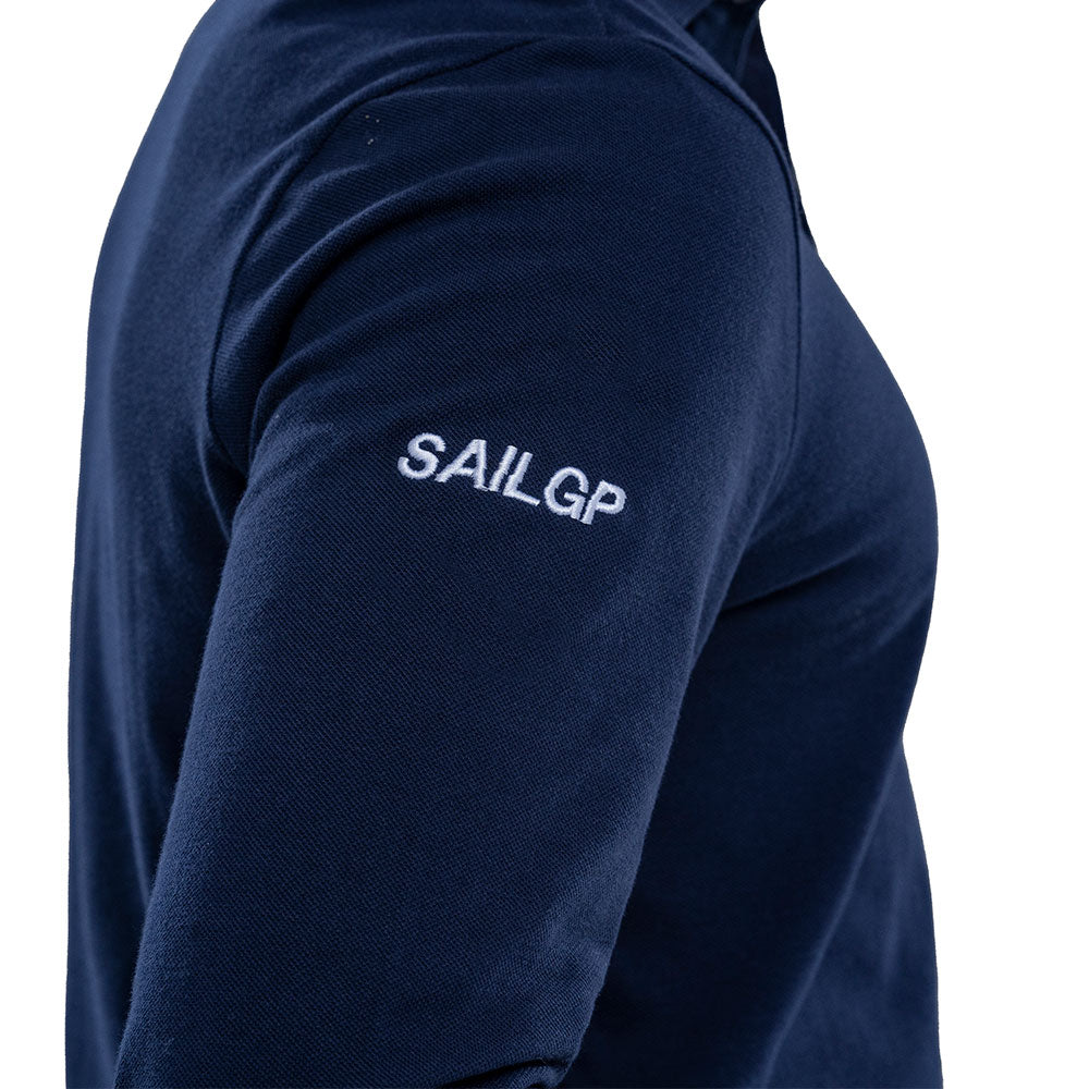 SailGP Men&#39;s Icon Pique Polo, Navy