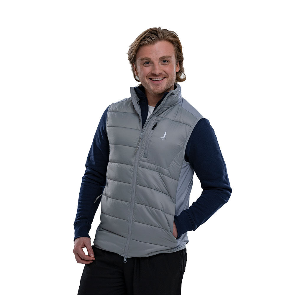 SailGP Uni-sex Icon Padded Gilet, Gunmetal