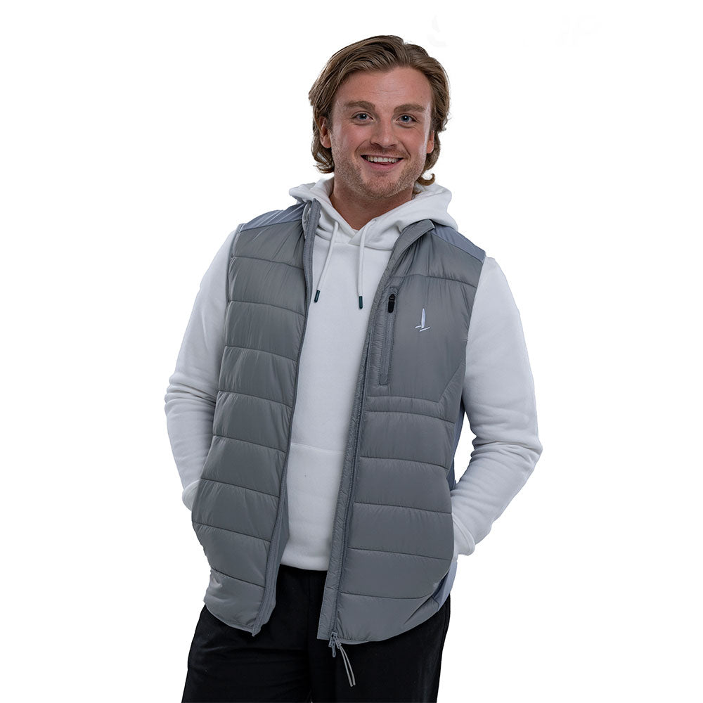 SailGP Uni-sex Icon Padded Gilet, Gunmetal