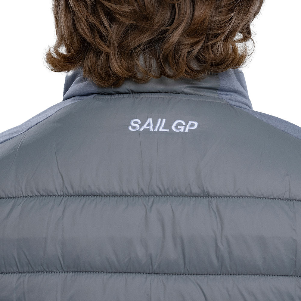 SailGP Uni-sex Icon Padded Gilet, Gunmetal