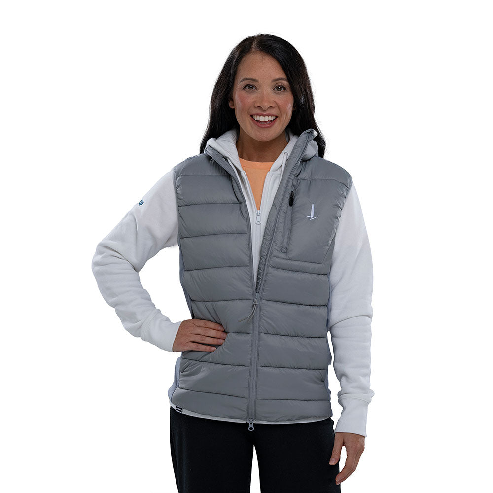 SailGP Uni-sex Icon Padded Gilet, Gunmetal