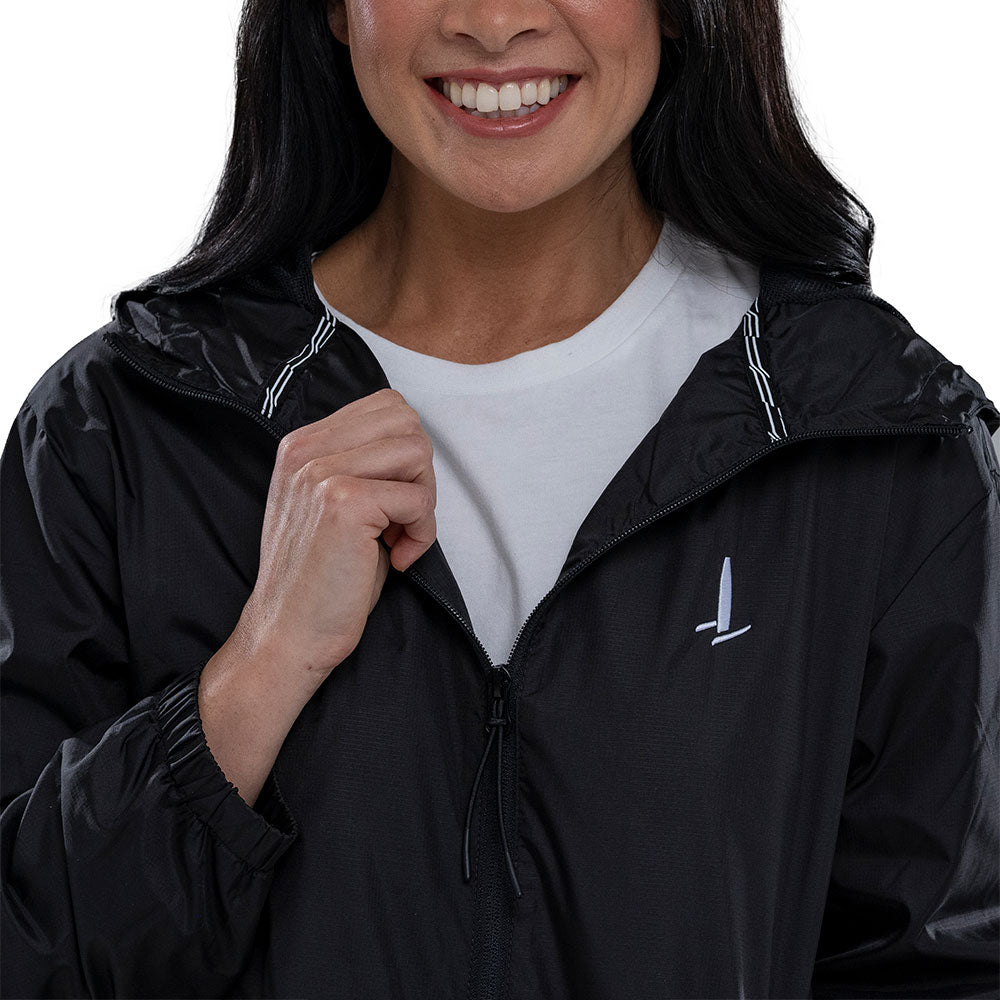 SailGP Uni-sex Icon Raincoat, Black