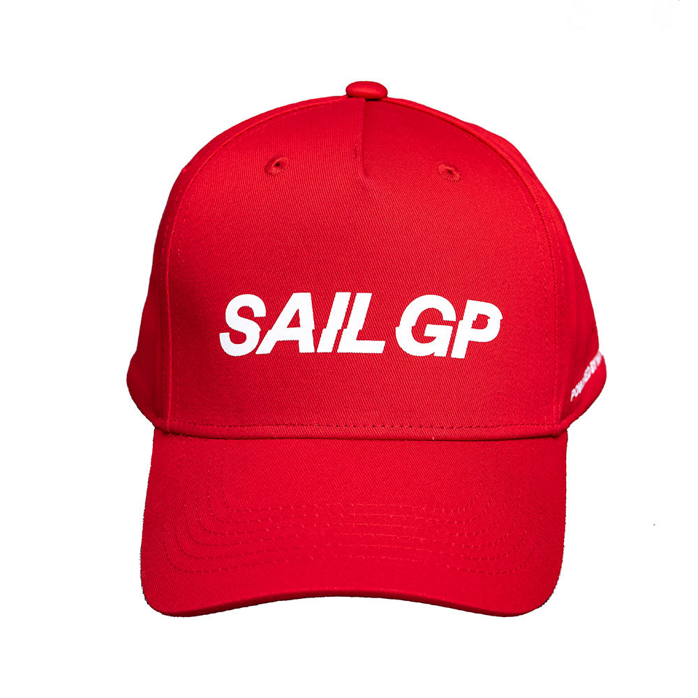 SailGP Curved Peak Cap, Red