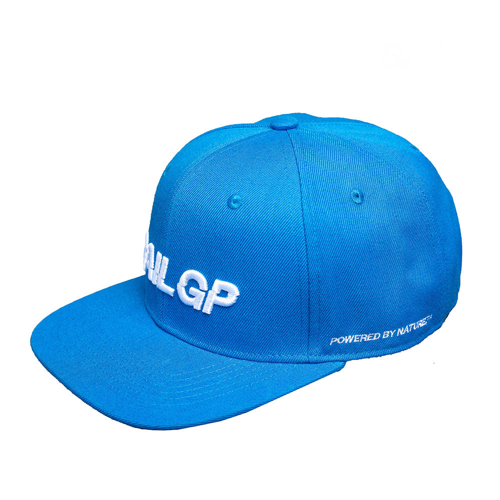 SailGP 6 Panel Flat Cap, Electric Blue