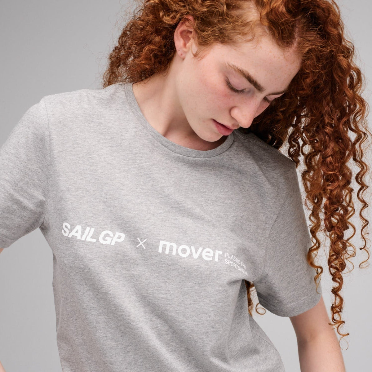 SailGP x Mover Organic Cotton Grey T-shirt