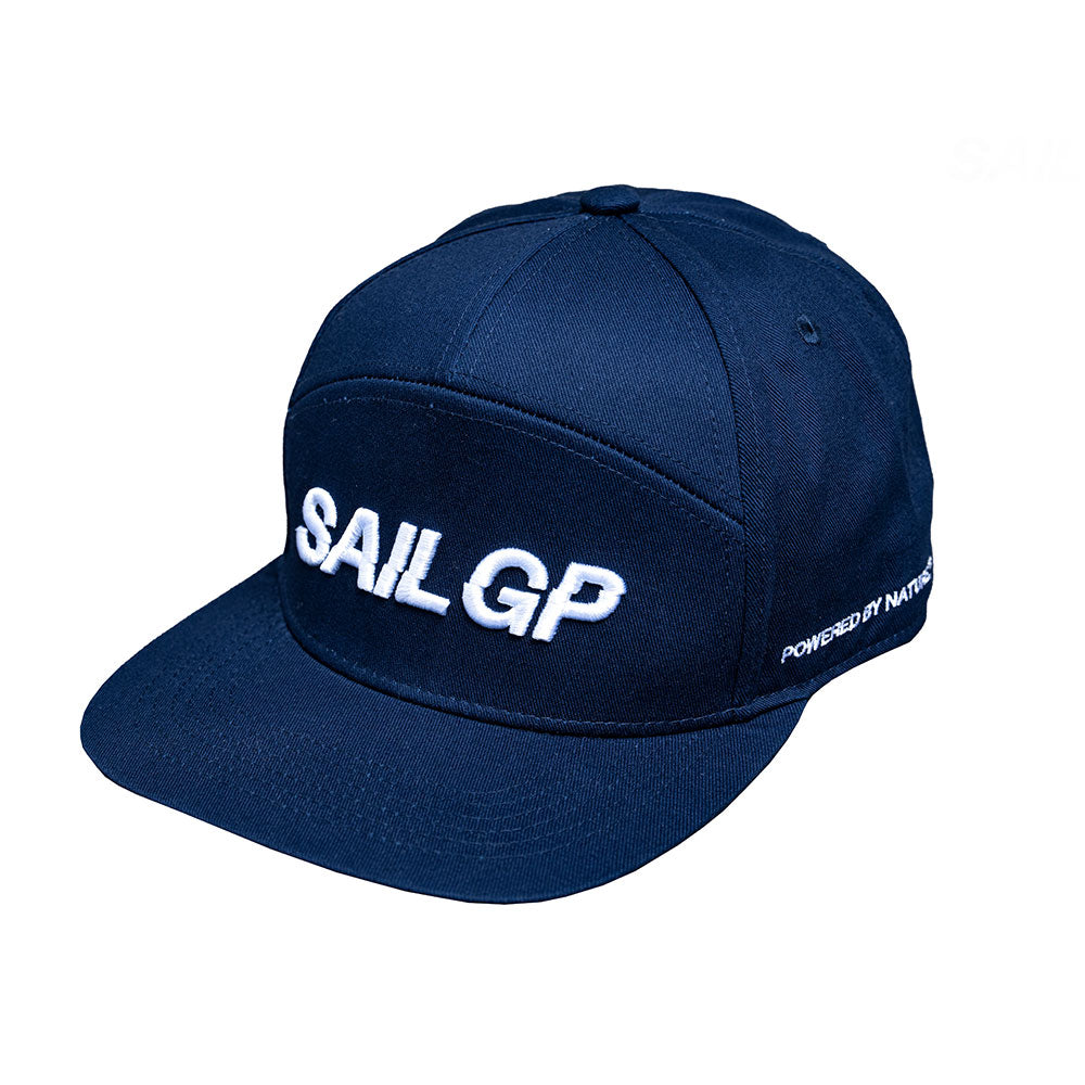 SailGP 5 Panel Flat Cap, Blue