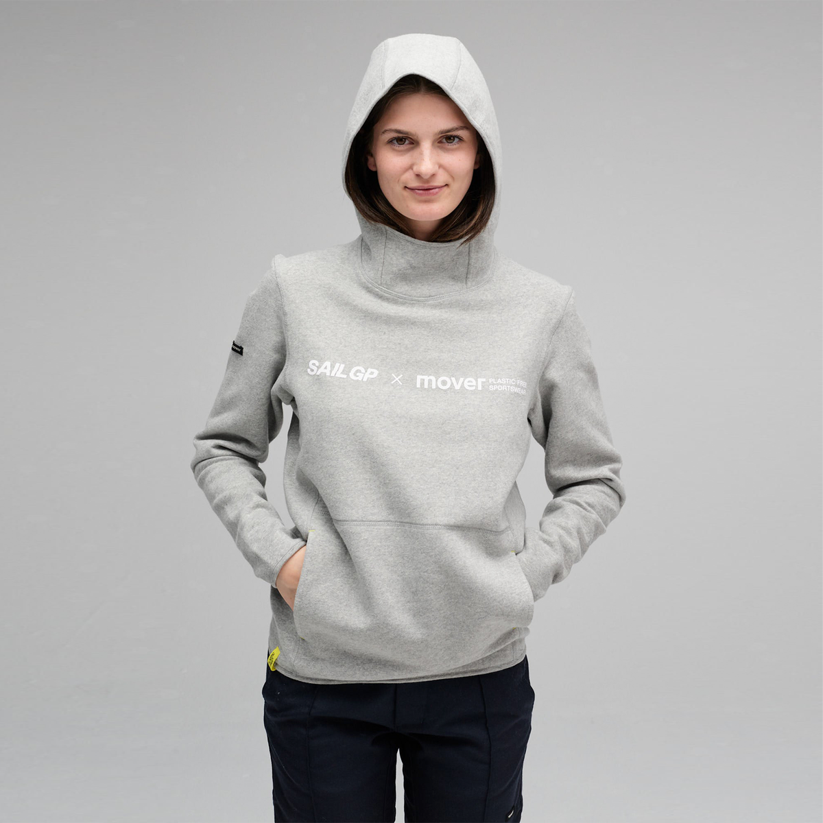 SailGP X MOVER Light Grey Pullover Hoodie