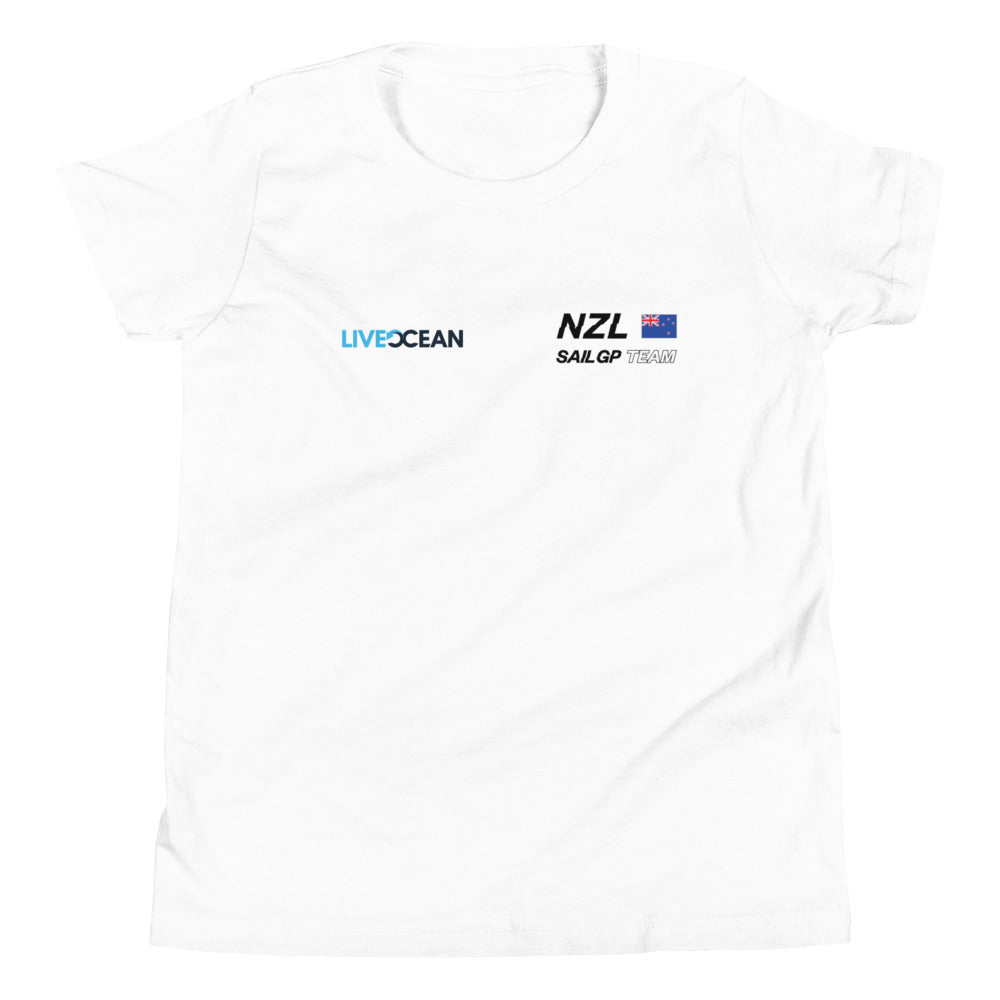 Team NZL Youth Live Ocean White T-Shirt