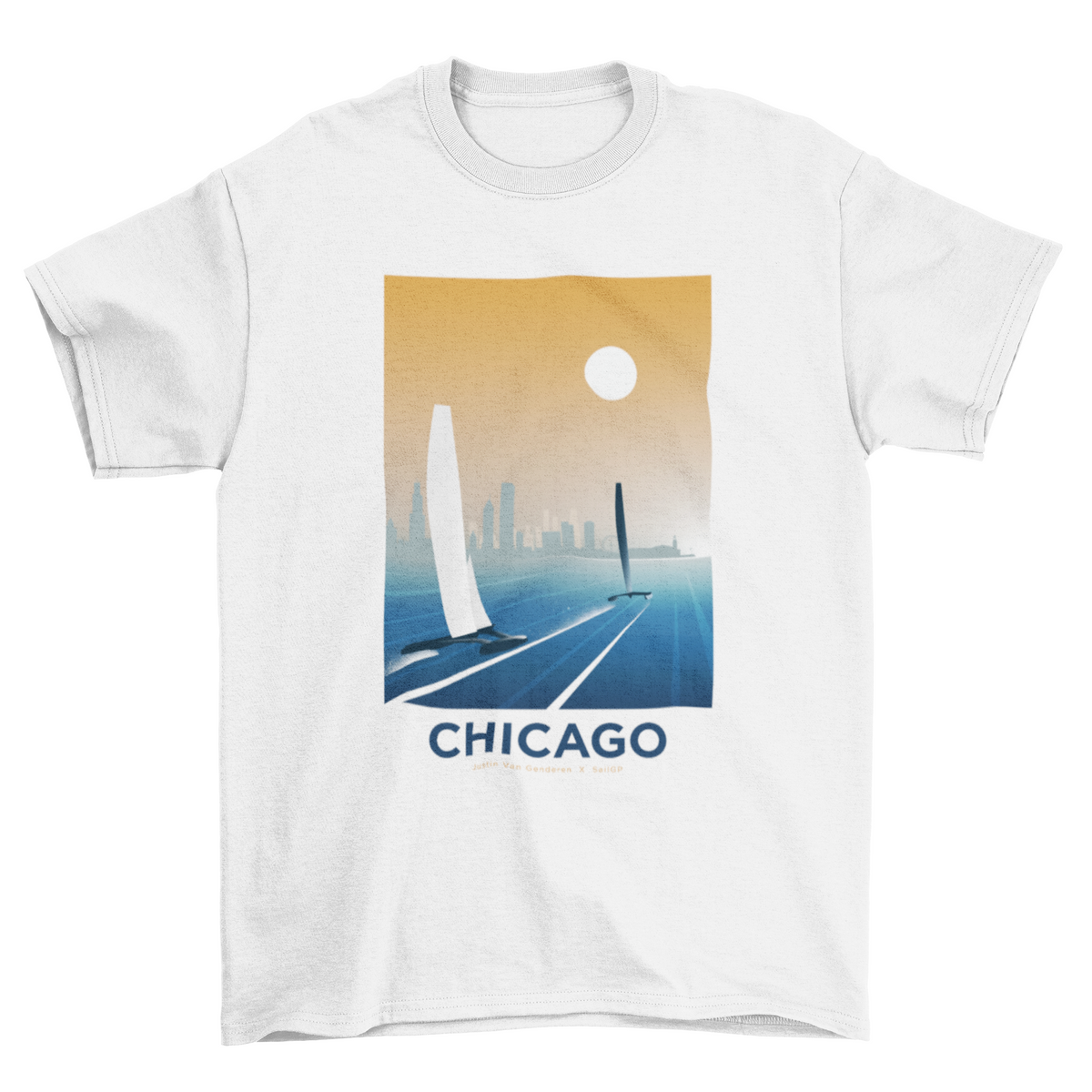 SailGP S3 Unisex Chicago White T-Shirt